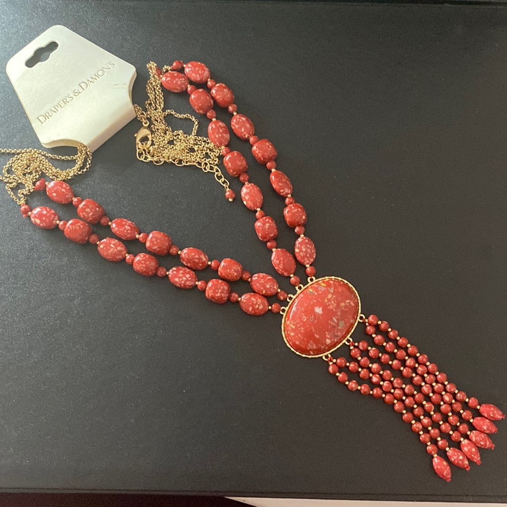 Draper’s & Damon’s Beaded Tassel Necklace